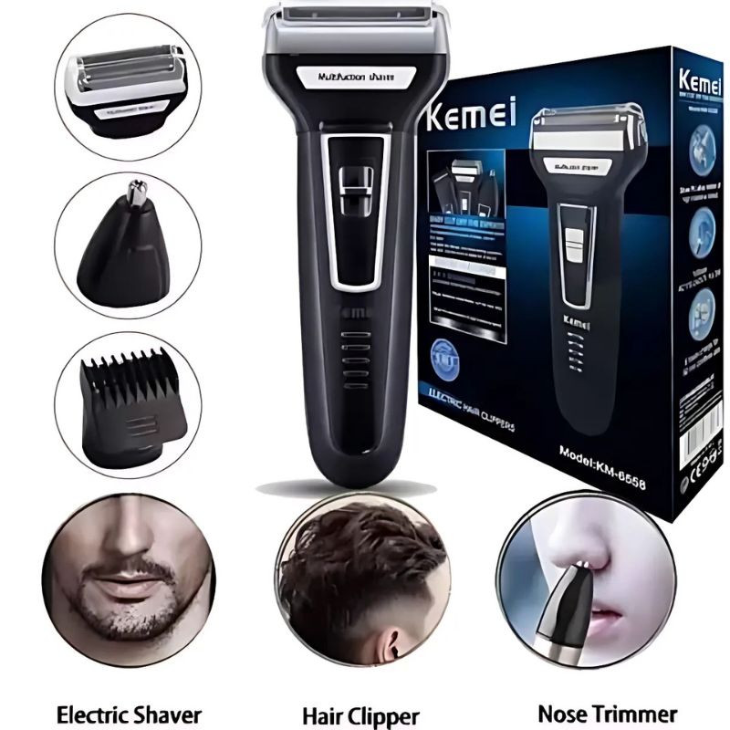 Kemei Hair Trimmer & Grooming Kit 2025 - Blue