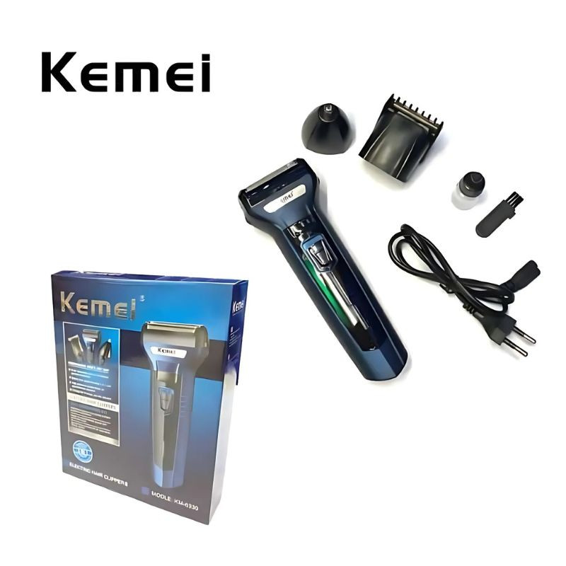 Kemei Hair Trimmer & Grooming Kit 2025 - Blue