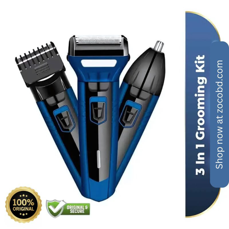 Kemei Hair Trimmer & Grooming Kit 2025 - Blue