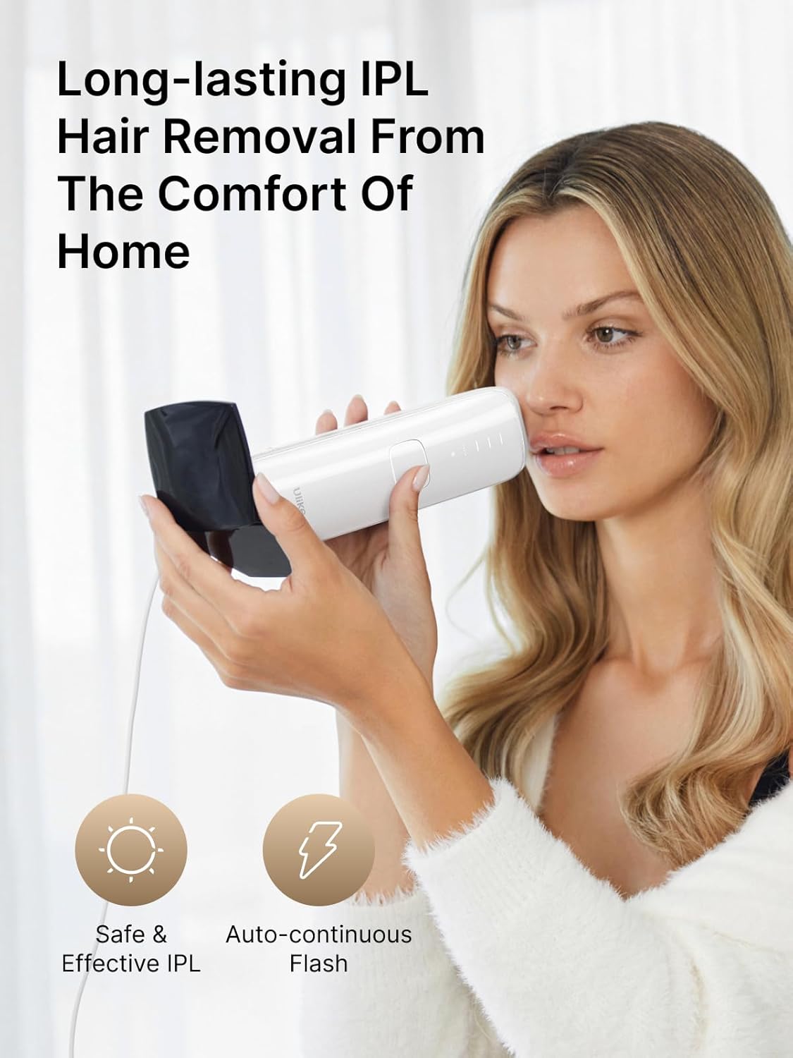 Ulike Sapphire Air 3 IPL Hair Removal Device (Women Preferred) - White