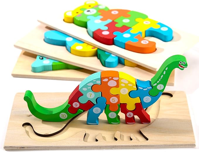 Montessori Wooden Puzzle Box Set (2025 Edition)