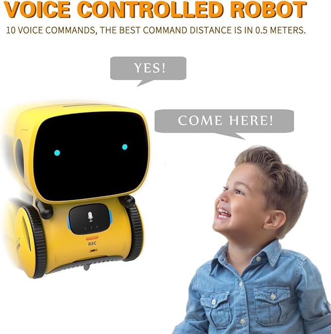 Smart Talking Robot Toy for Kids (AI Voice Model) - Yellow