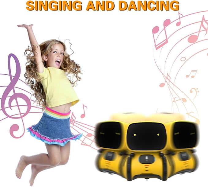 Smart Talking Robot Toy for Kids (AI Voice Model) - Yellow