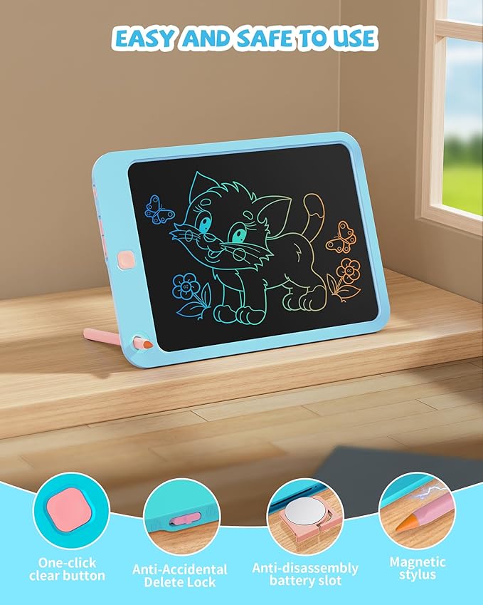 LCD Writing Tablet 10-inch (Eye Protection Version) - Blue