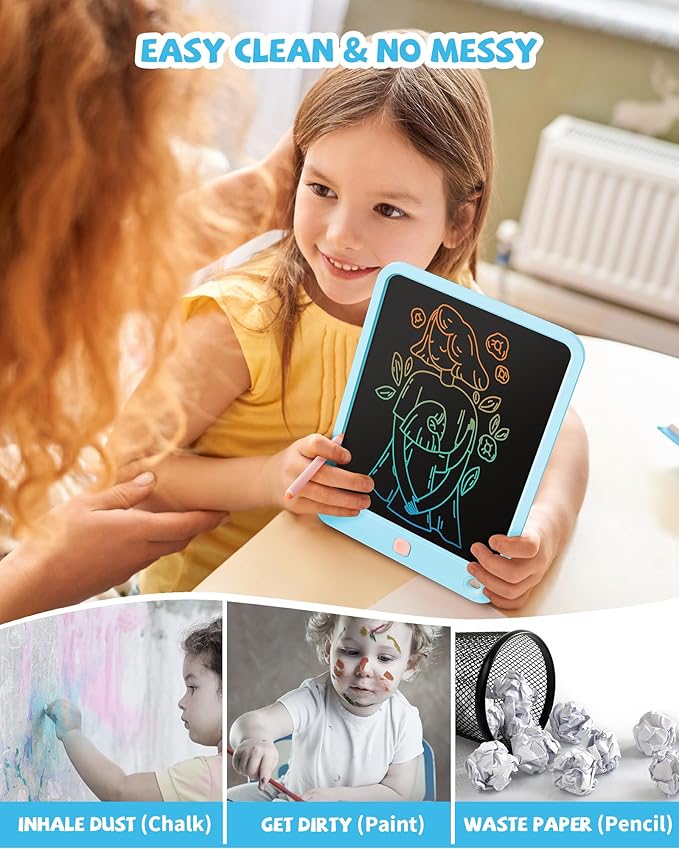 LCD Writing Tablet 10-inch (Eye Protection Version) - Blue