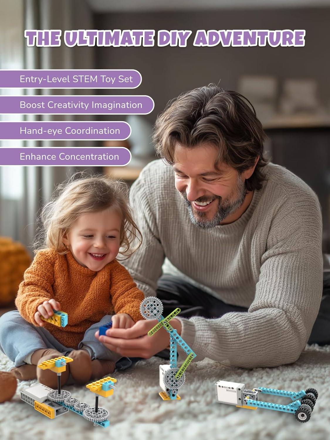 STEM Building Blocks Kit 2025 (Science Learning Toy) - Multi