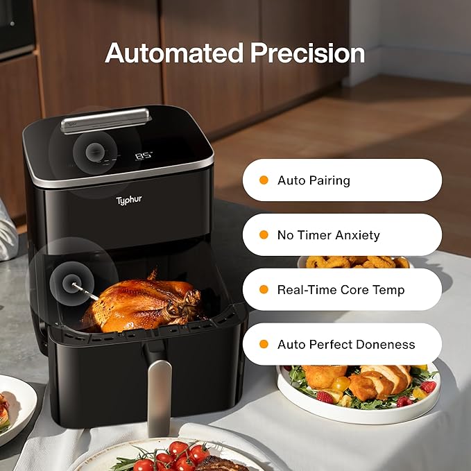 Smart Air Fryer 4 L App-Controlled (2025 Edition) - Black