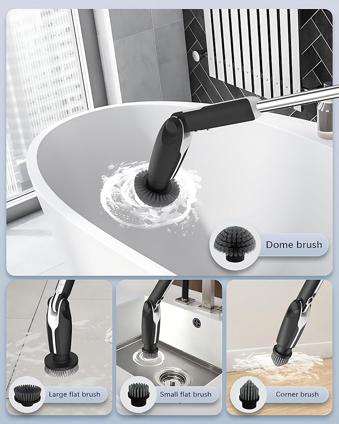 Midea Smart Washing Brush (Portable & Rechargeable) - Black