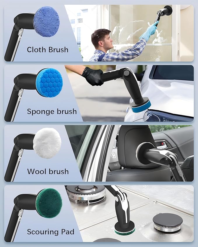 Midea Smart Washing Brush (Portable & Rechargeable) - Black