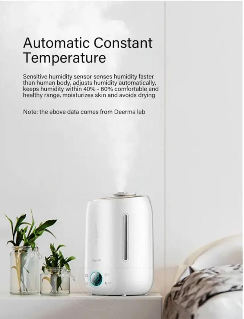 Deerma Ultrasonic Humidifier 2025 (Silent &amp;amp; Smart Sensor)