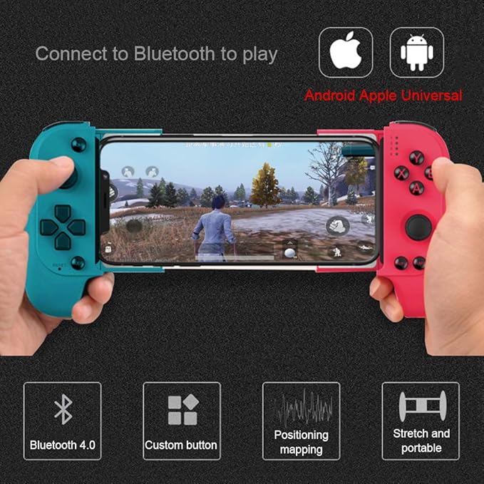 Gamepad for Android/iOS (Foldable Joystick Model 2025) - Black
