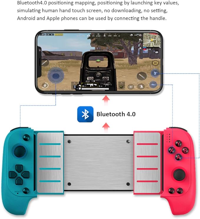 Gamepad for Android/iOS (Foldable Joystick Model 2025) - Black