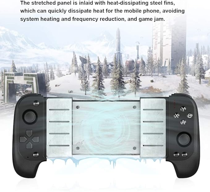 Gamepad for Android/iOS (Foldable Joystick Model 2025) - Black